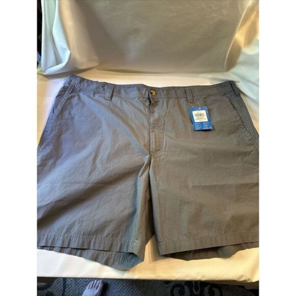 COLUMBIA Mens BottomsCasual Lightweight Regular Fit Cotton Gray Shorts Sz 48 NWT - Picture 5 of 10